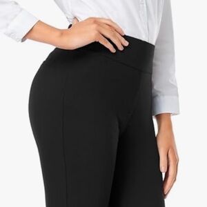 TAPATA Women's Black Cropped Knit Ponte Pants